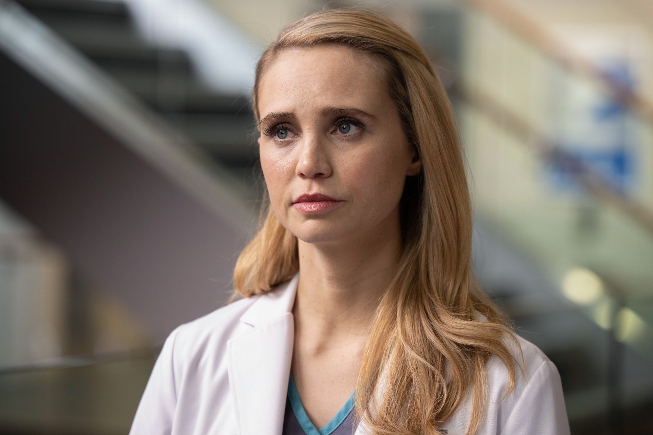 Fiona Gubelmann on the set of 'The Good Doctor' | Jack Rowand via Getty Images