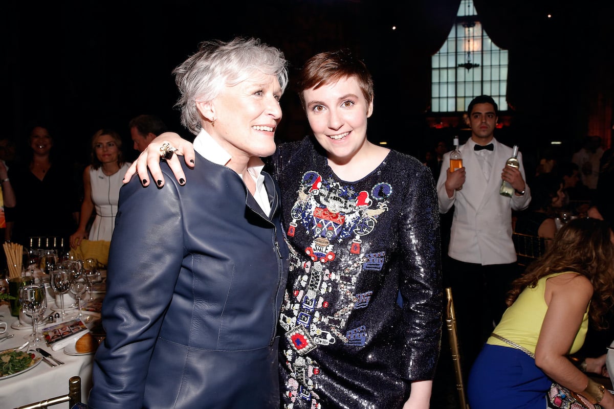 Glenn Close and Lena Dunham at an event for Variety