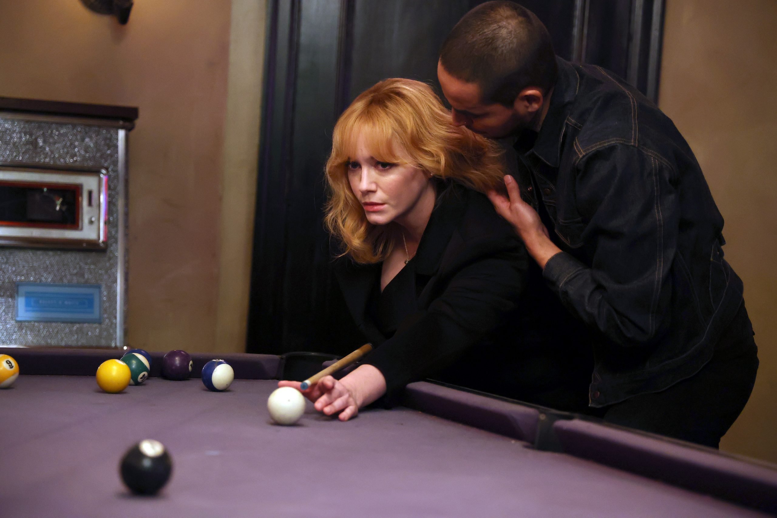 'Good Girls' stars Manny Montana and Christina Hendricks as Rio and Beth.