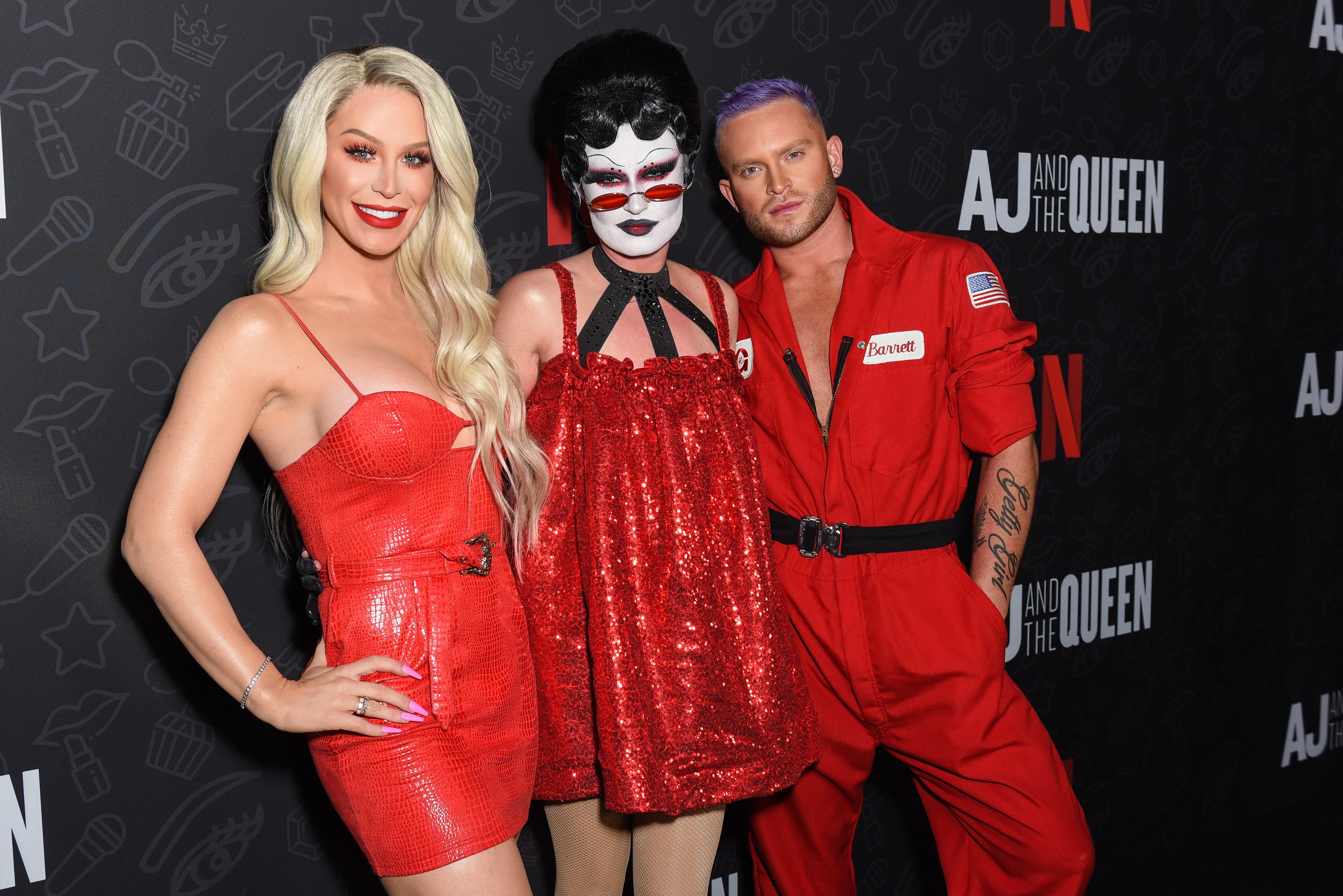 Gigi Gorgeous, August Getty, and Gotmik attend premiere of Netflix's 'AJ And The Queen'