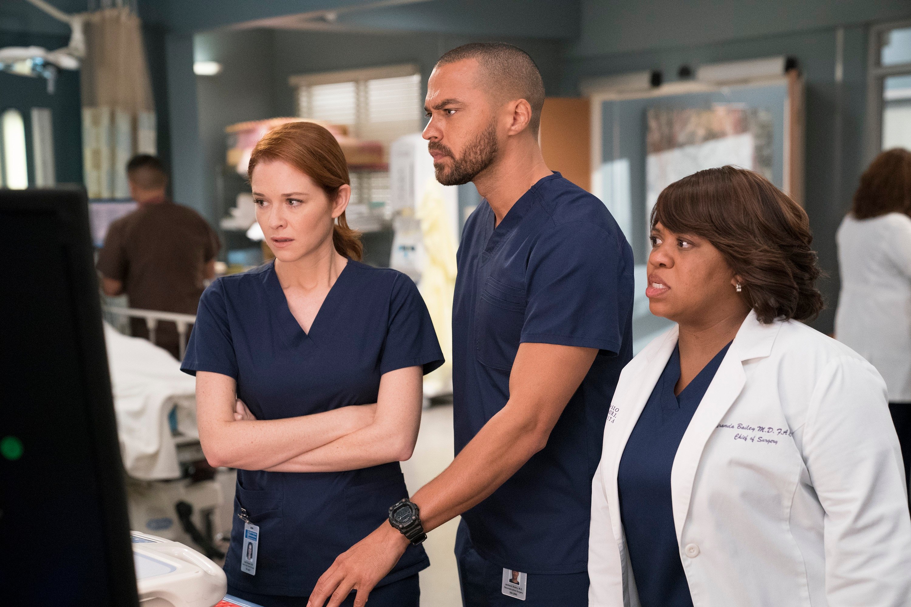 Greys Anatomy return date for Sarah Drew as April Kepner with Jesse Williams as Jackson Avery and Chandra Wilson as Miranda Bailey