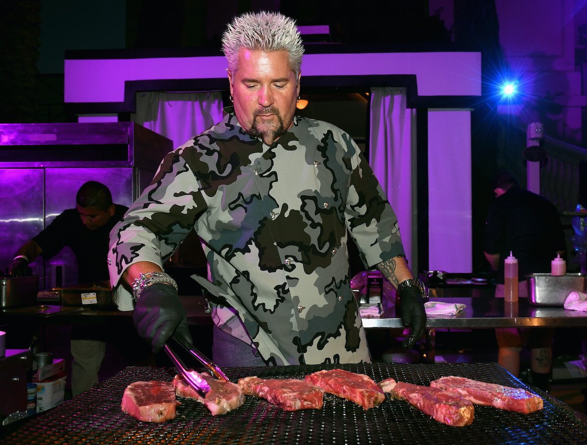 Guy Fieri cooks at Vegas Uncork'd by Bon Appetit Grand Tasting event