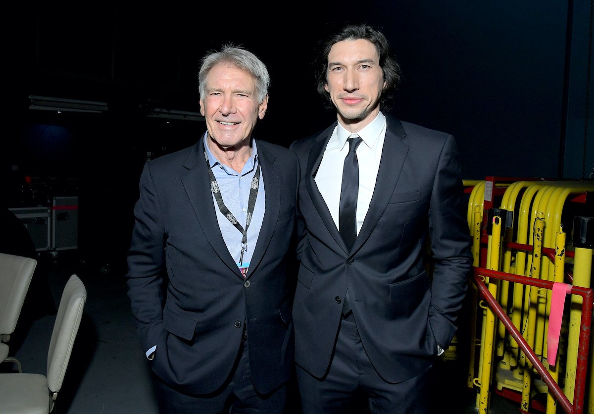 Harrison Ford and Adam Driver at the world premiere of 'Star Wars: The Rise of Skywalker'