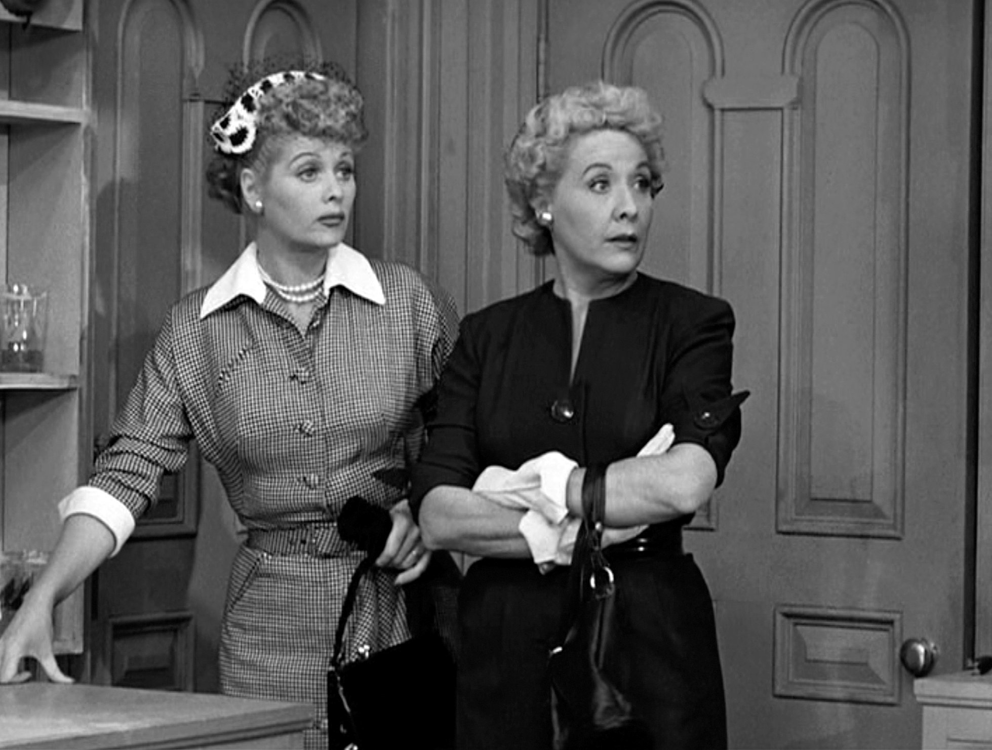 Lucille Ball and Vivian Vance on 'I Love Lucy'