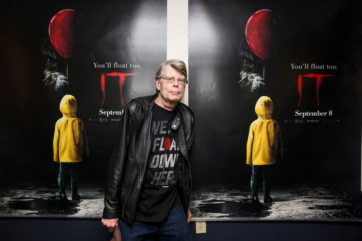 Stephen King attends a special screening of 'IT' at Bangor Mall Cinemas 10 on September 6, 2017 in Bangor, Maine