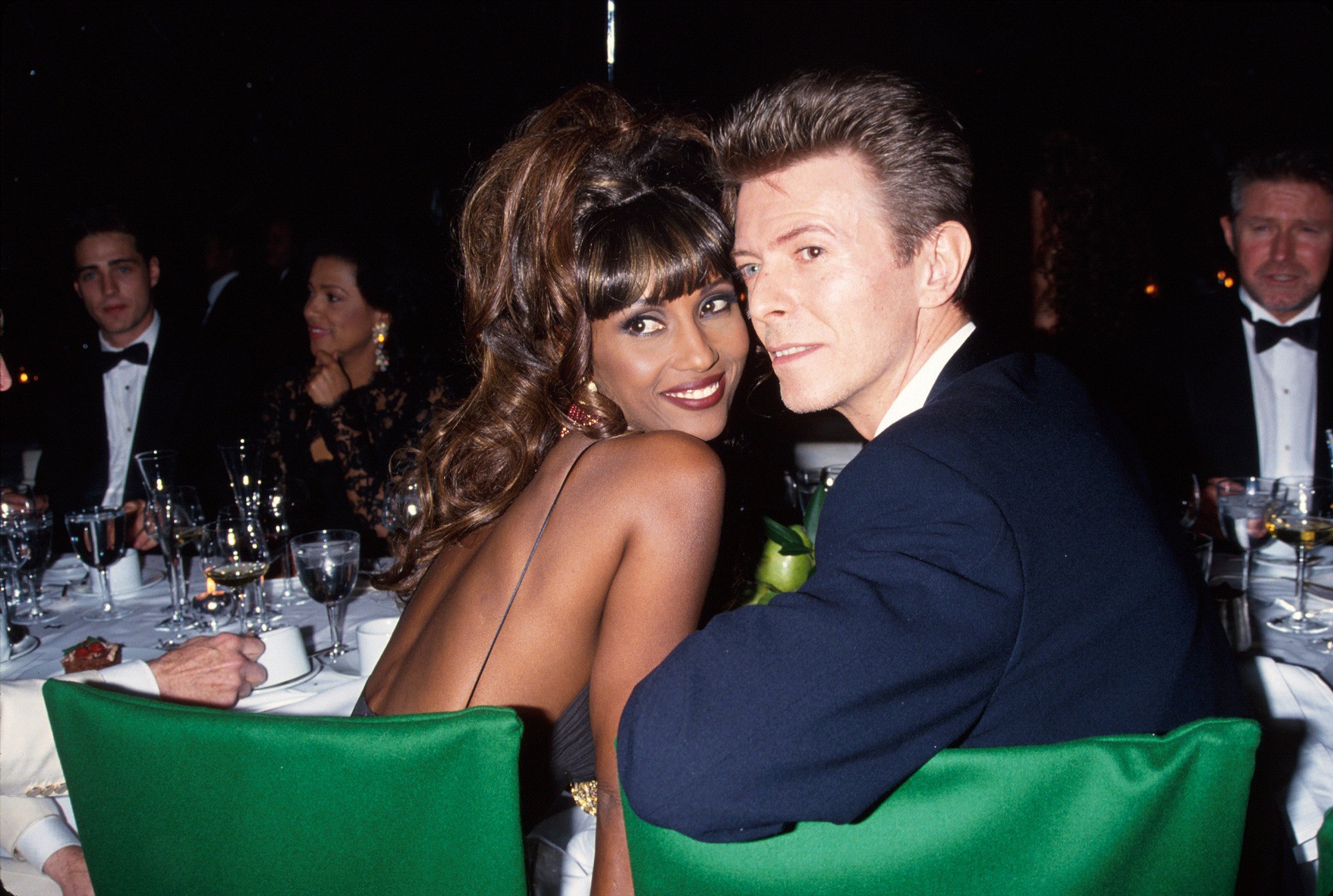 Iman and David Bowie