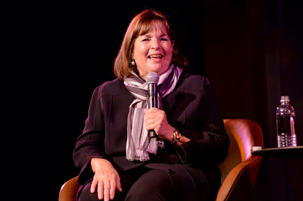 'Barefoot Contessa' star Ina Garten holding a microphone