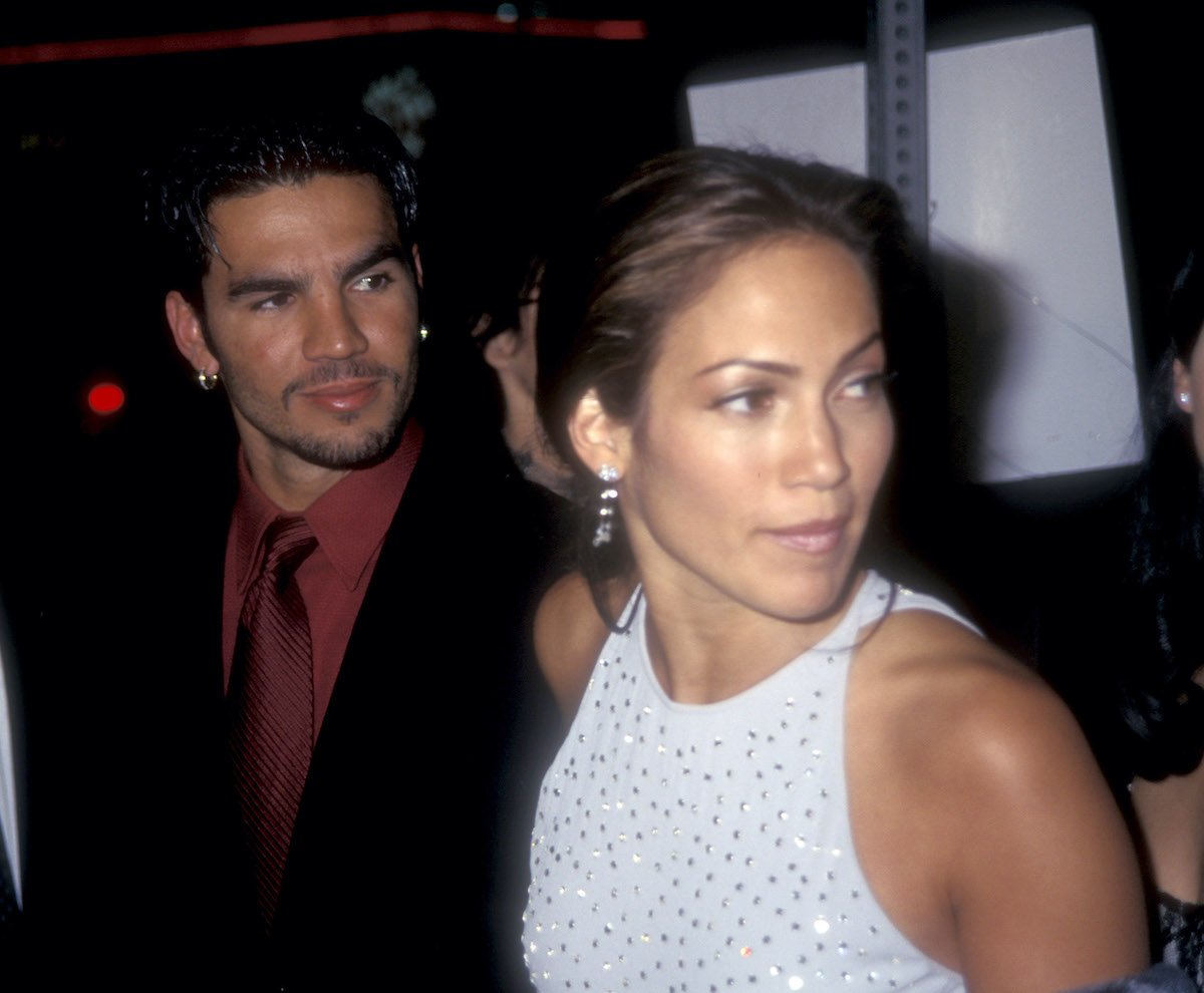 Jennifer Lopez and Ojani Noa at the Pacific Cinerama Dome in Hollywood, Calif.