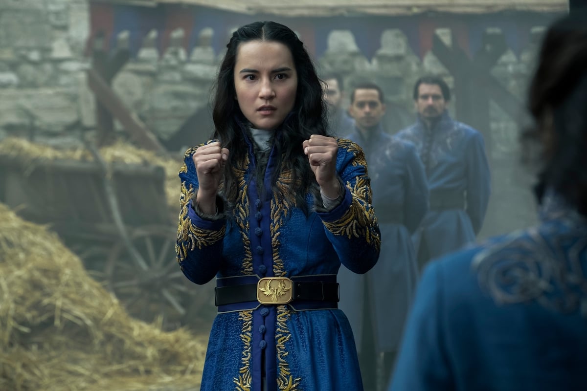 Jessie Mei Li with her fist ready to fight as Alina Starkov in 'Shadow and Bone