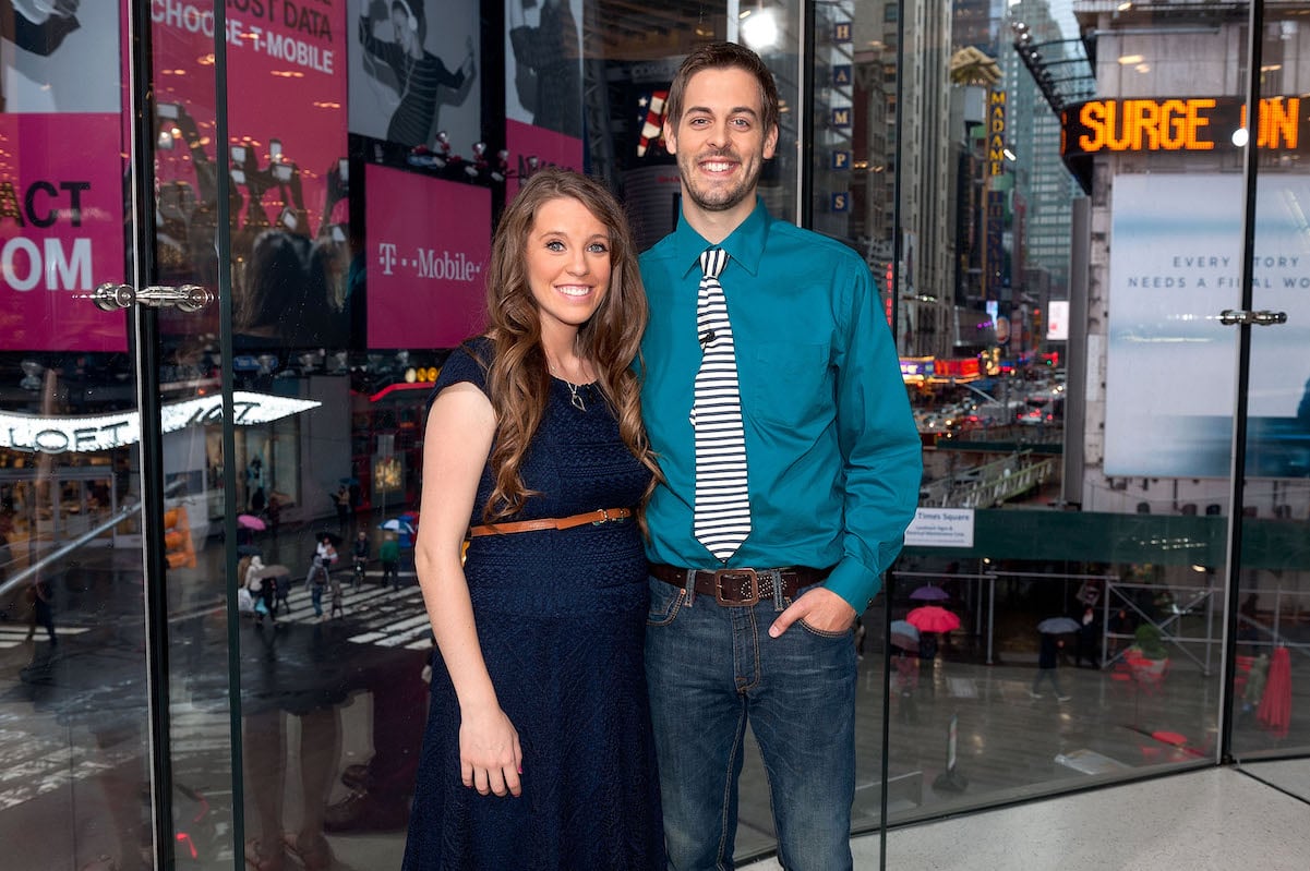 Jill Duggar and Derick Dillard in New York City in 2014 