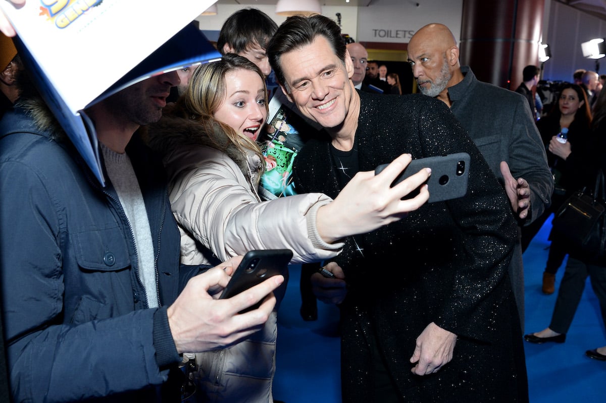 Jim Carrey attends the 'Sonic the Hedgehog' London fan screening in London in 2020