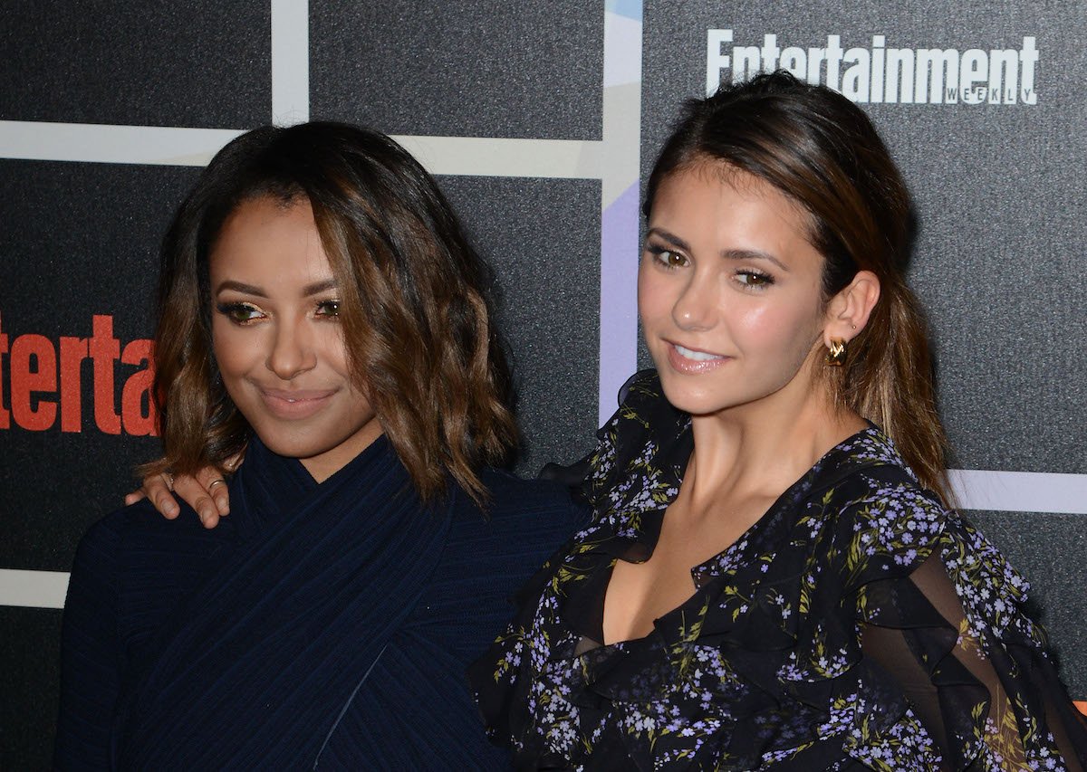 'The Vampire Diaries' actors Kat Graham and Nina Dobrev attend Entertainment Weekly's annual Comic-Con celebration at Float at Hard Rock Hotel San Diego on July 26, 2014, in San Diego, California