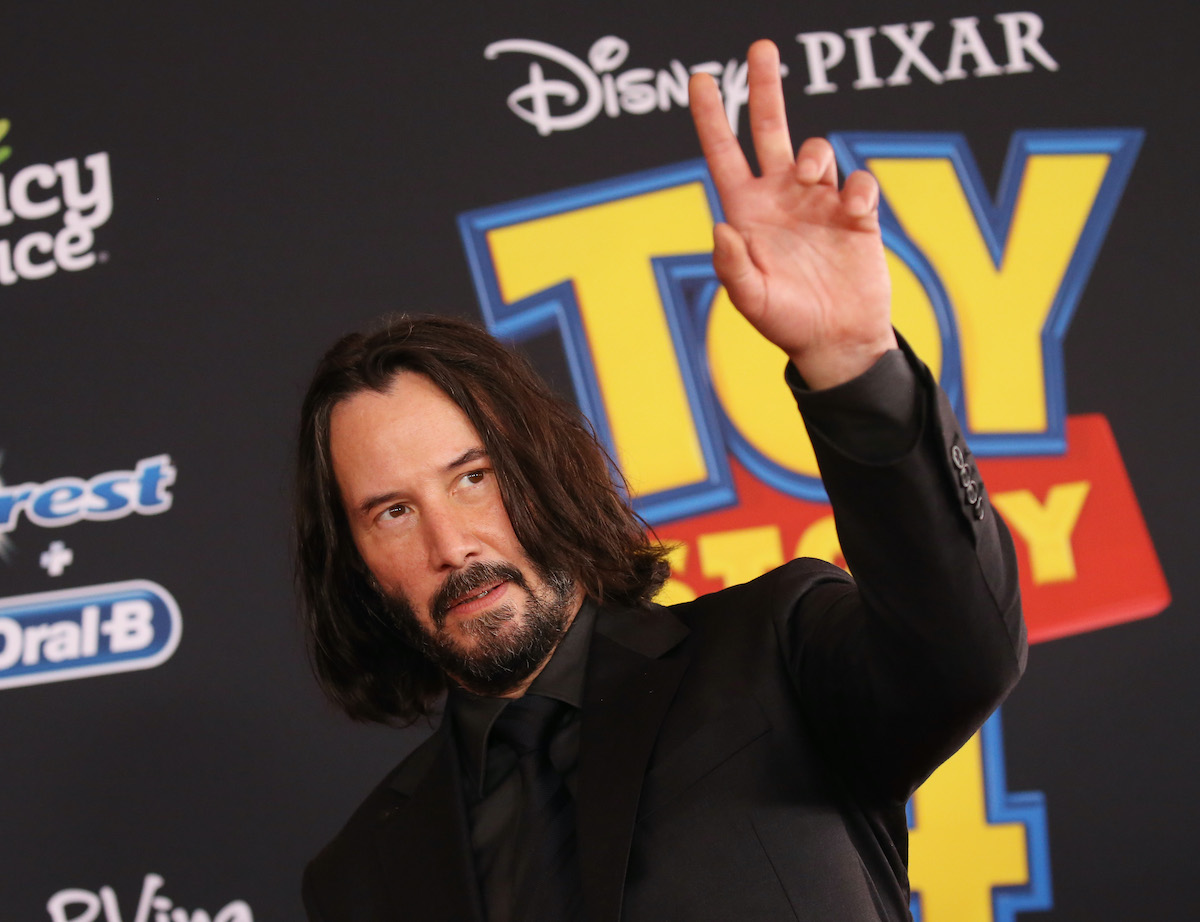 Keanu Reeves arrives at the Los Angeles premiere of 'Toy Story 4'