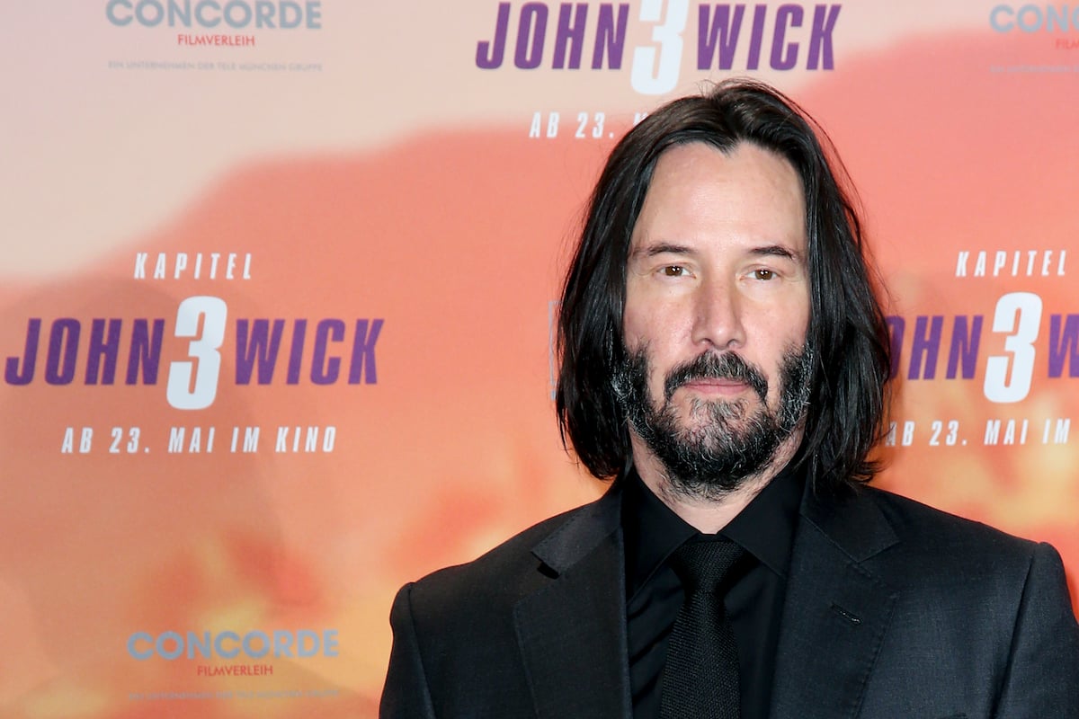Keanu Reeves poses at the 'John Wick: Chapter 3 — Parabellum' photocall in Berlin