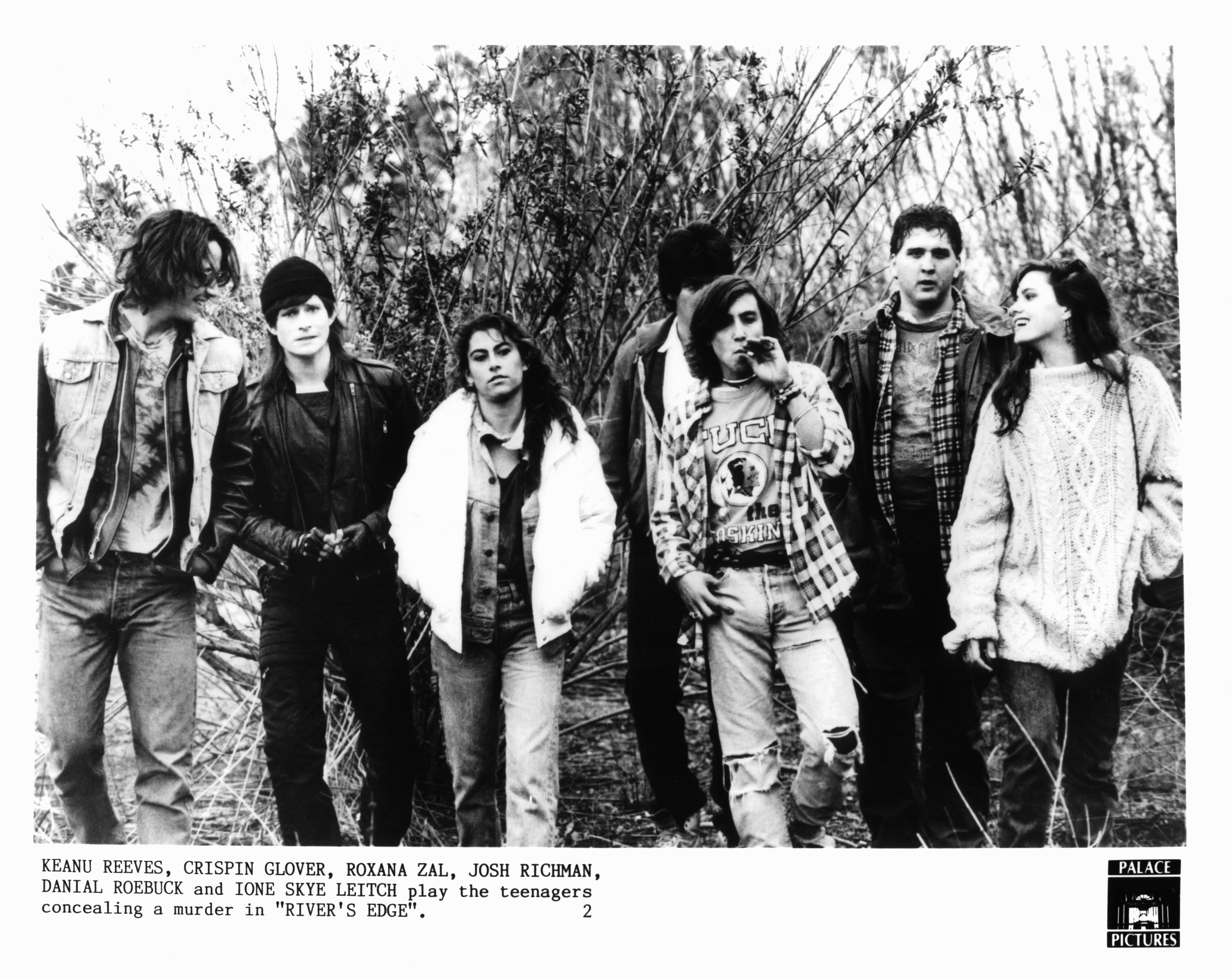 Keanu Reeves and the cast of River's Edge