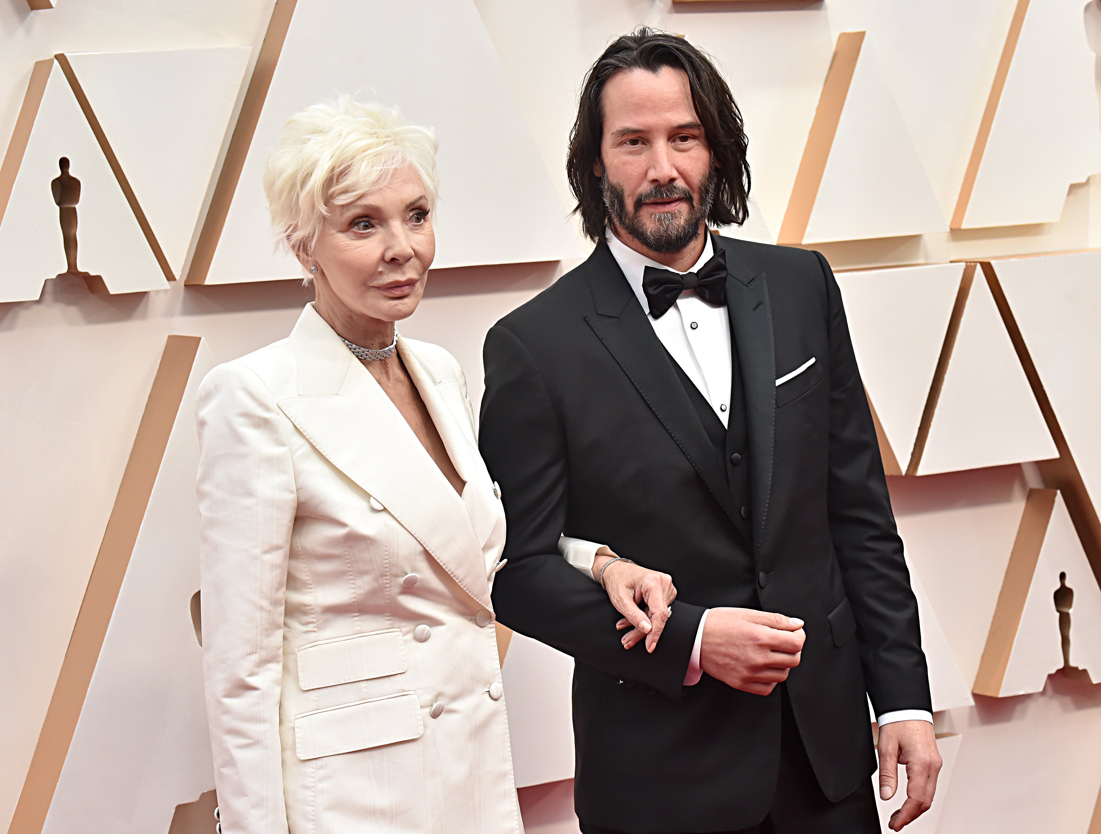 Keanu Reeves with mother Patricia Taylor at the Oscars