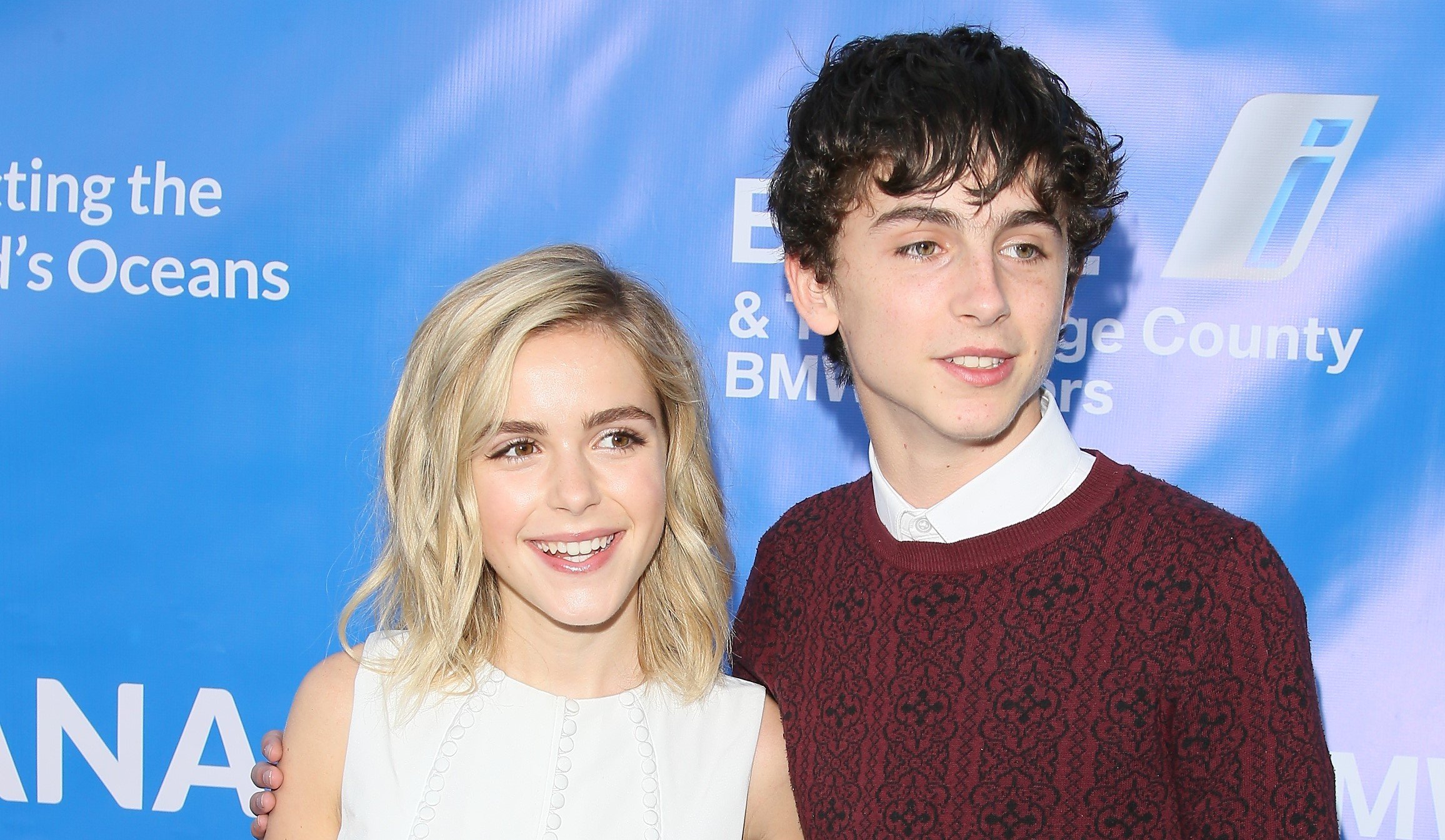 Kiernan Shipka and Timothee Chalamet