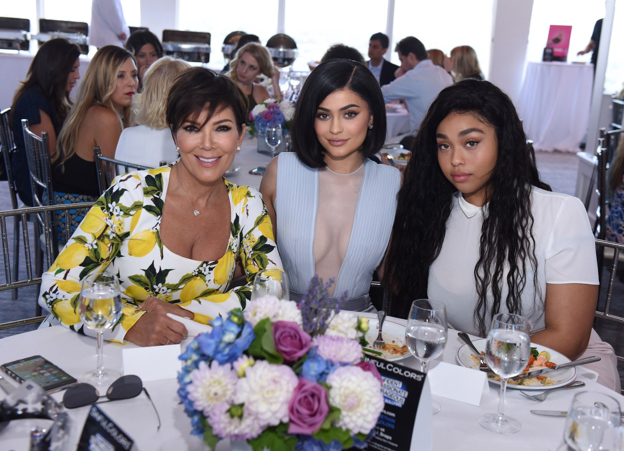 Kris Jenner, Kylie Jenner, and Jordyn Woods