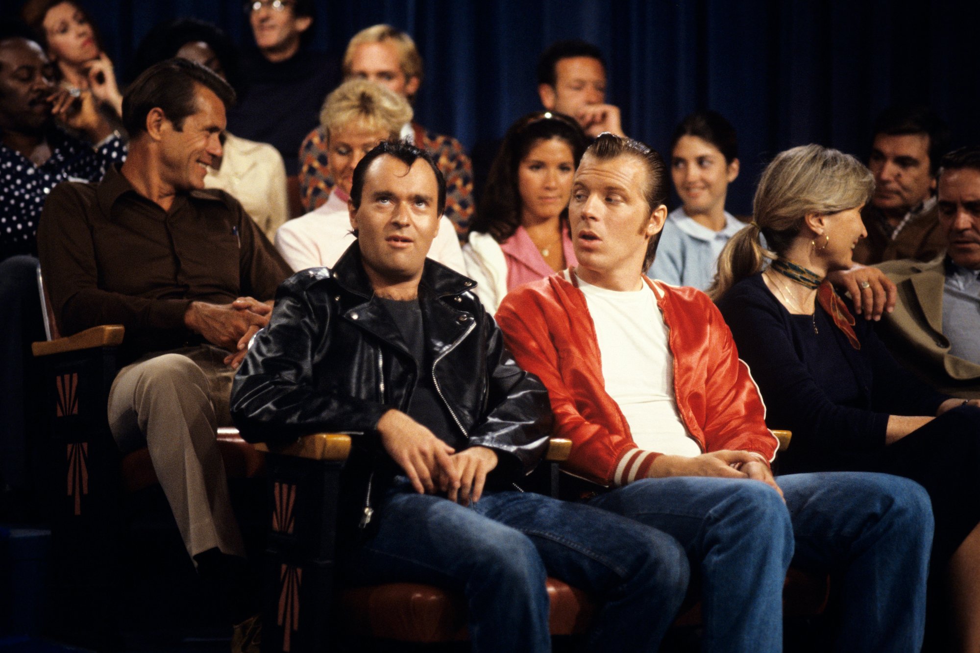 (L-R) Squiggy and Lenny in a theater