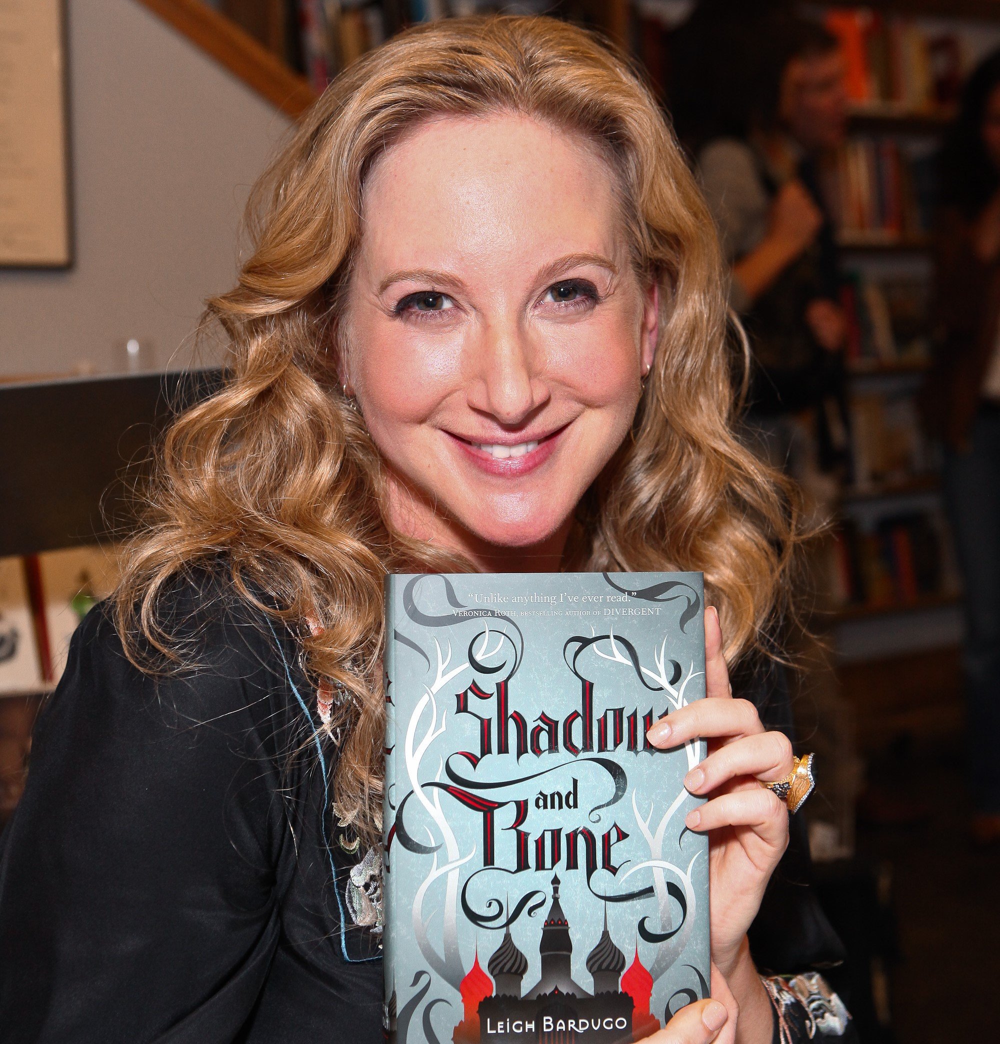 Author Leigh Bardugo signs copies of her debut novel 'Shadow And Bone'