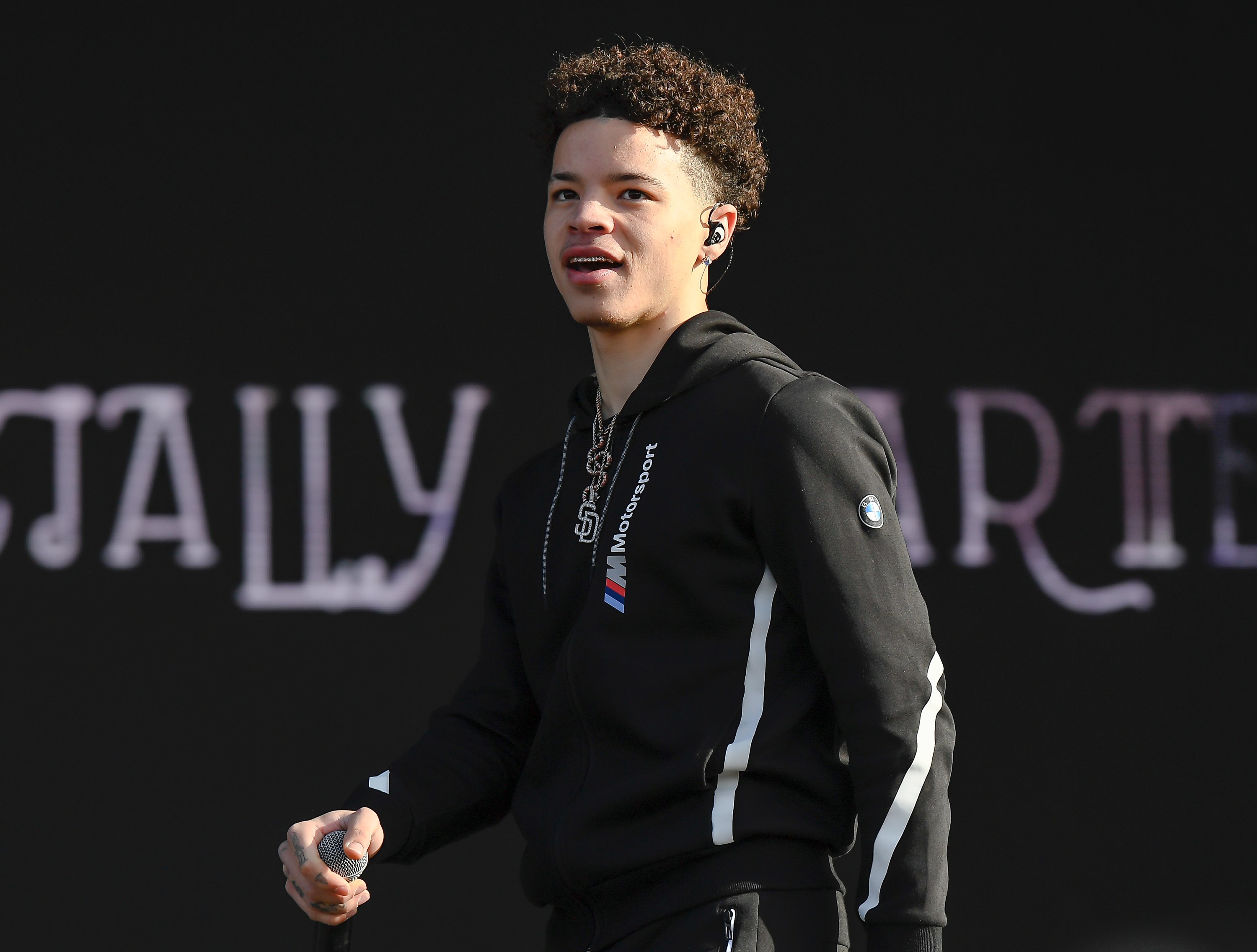 Rapper Lil Mosey performs at the 2019 Rolling Loud Music Festival