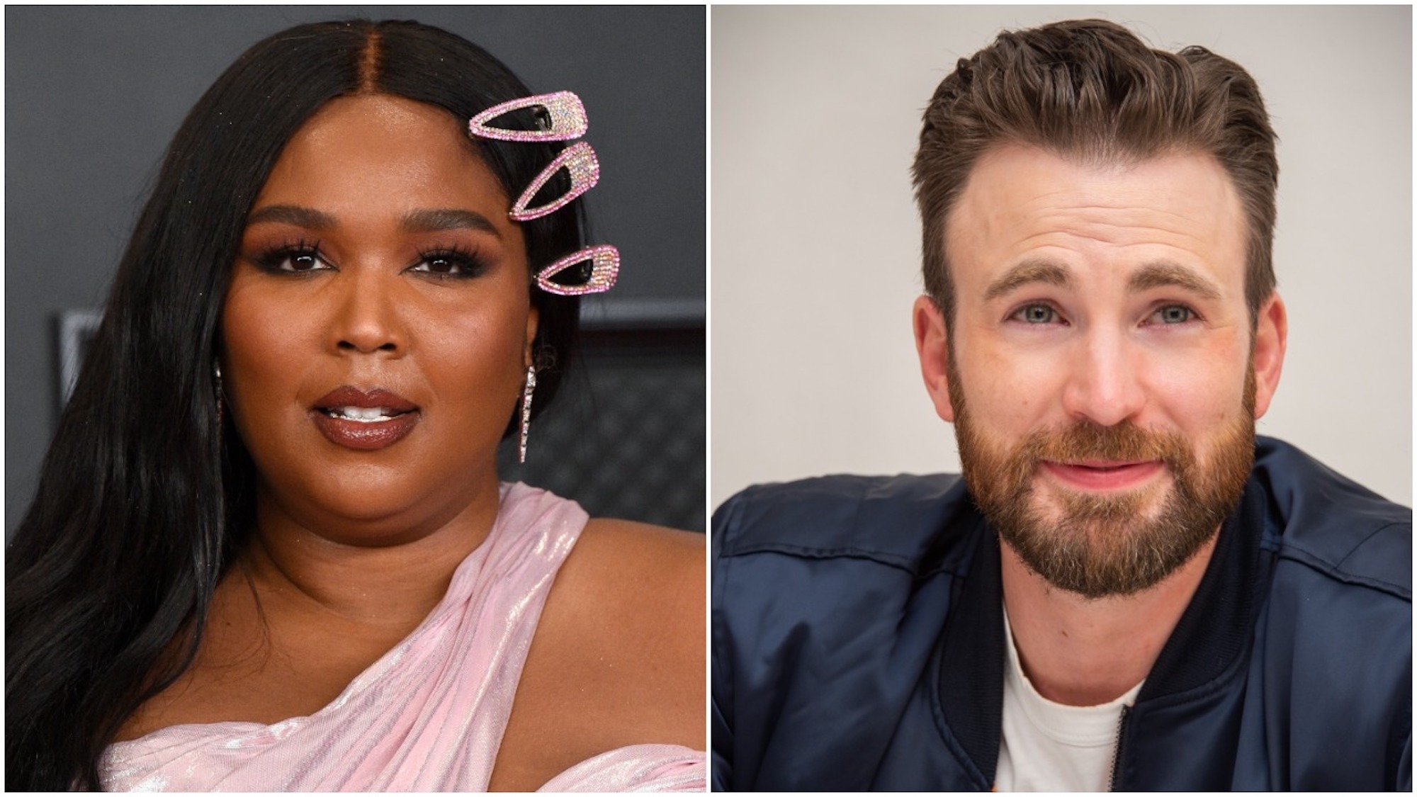 Lizzo and Chris Evans 