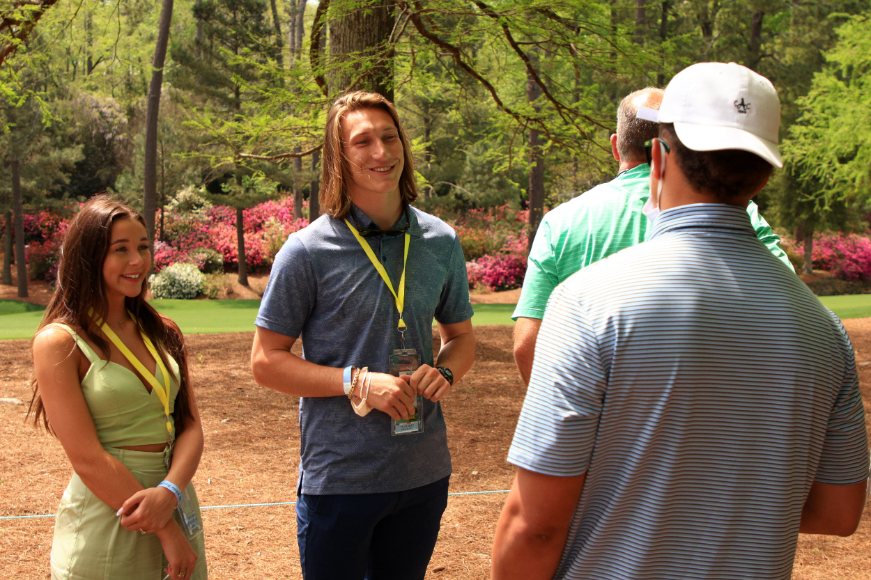 Trevor Lawrence and Marissa Mowry
