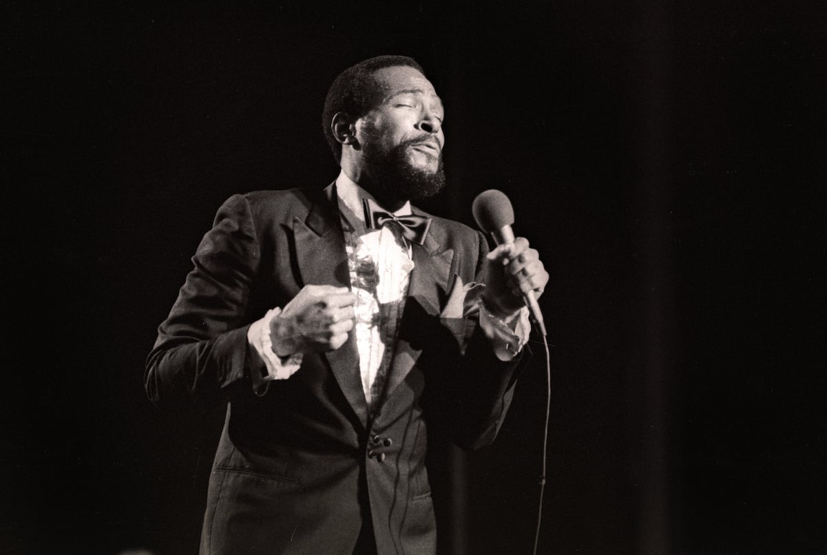 Marvin Gaye performs in Belgium in 1981