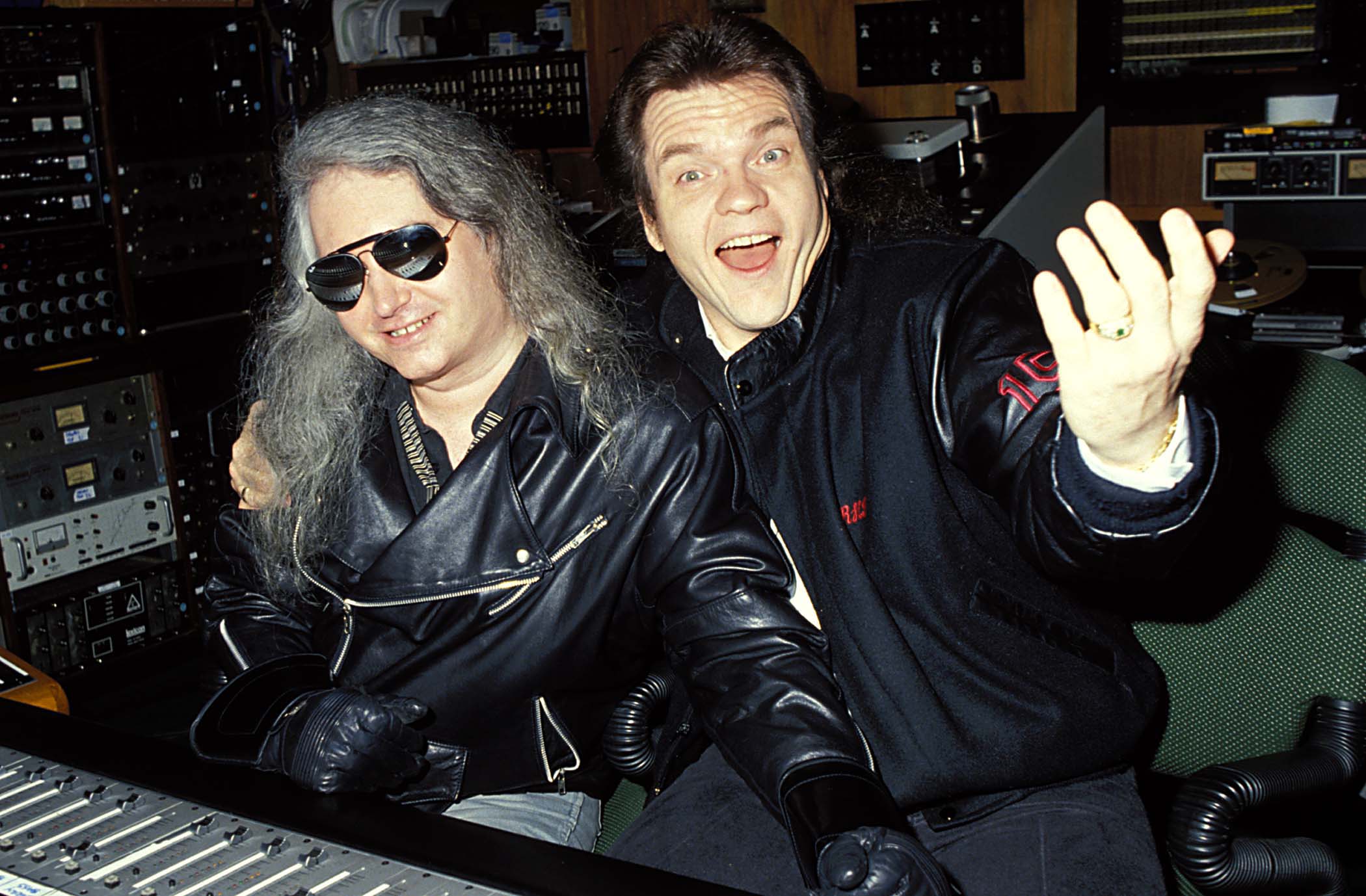 Meat Loaf and Jim Steinman sit in the recording studio