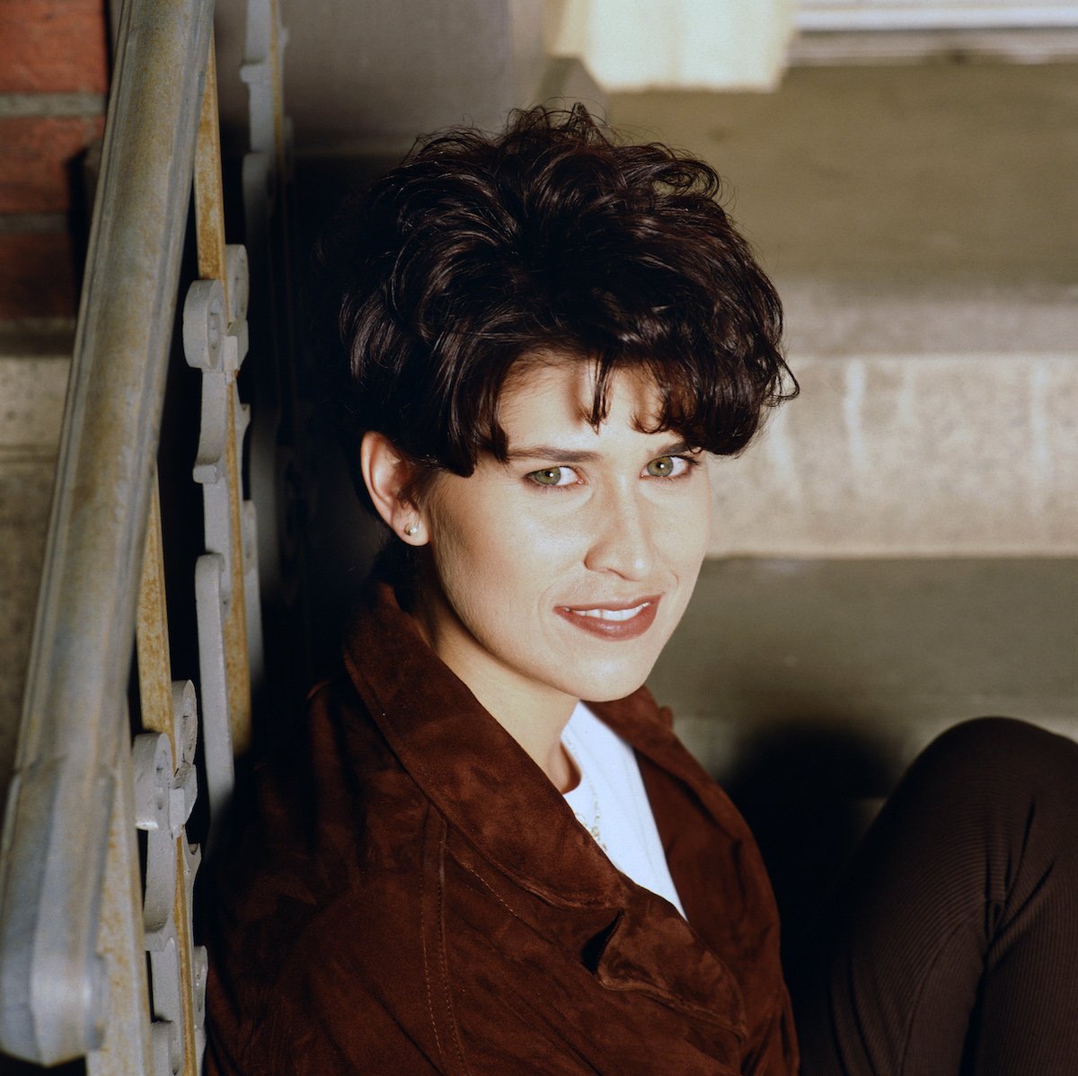 Actor Nancy McKeon as Annie O'Donnell in the CBS sitcom 'Can't Hurry Love' in 1995