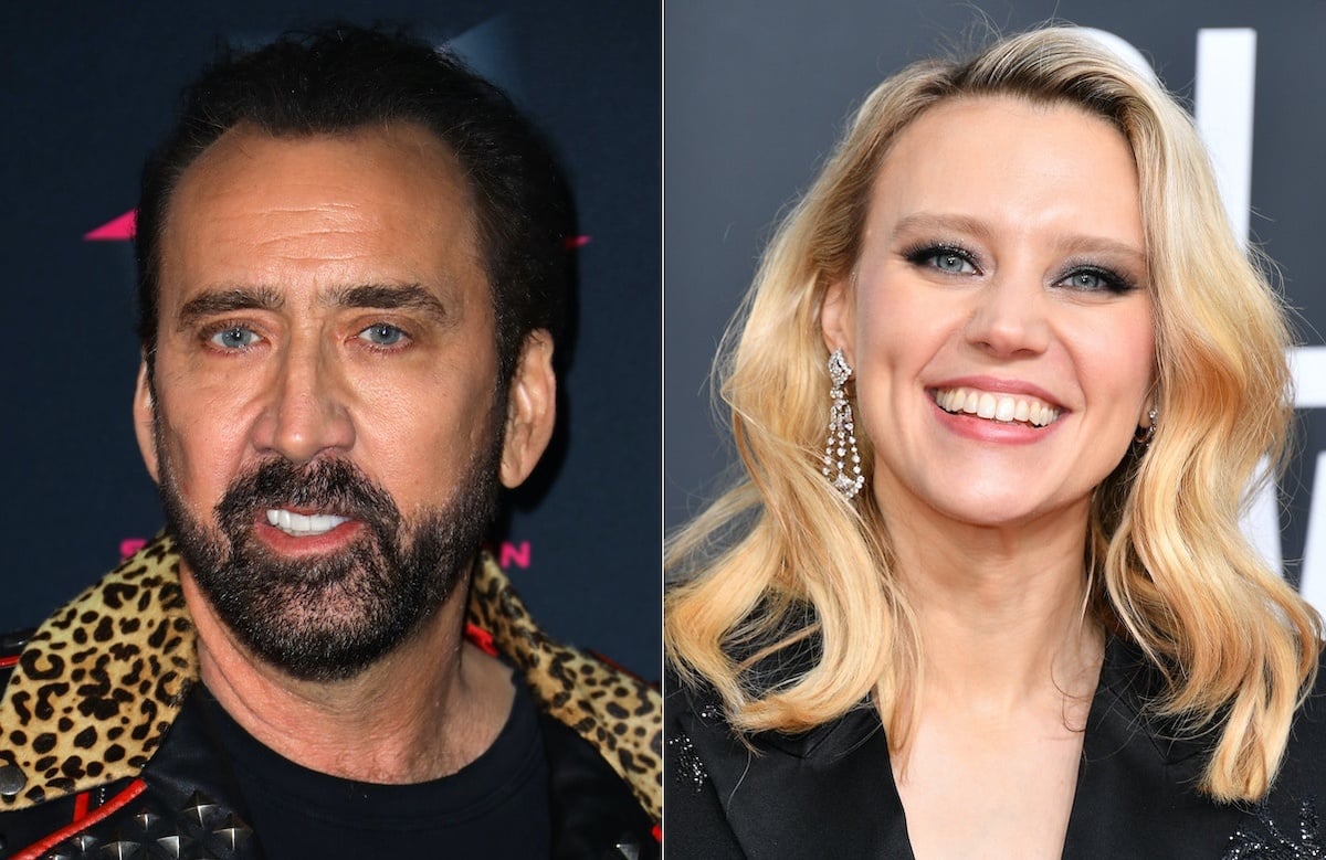 Nicolas Cage (L), Kate McKinnon (R)