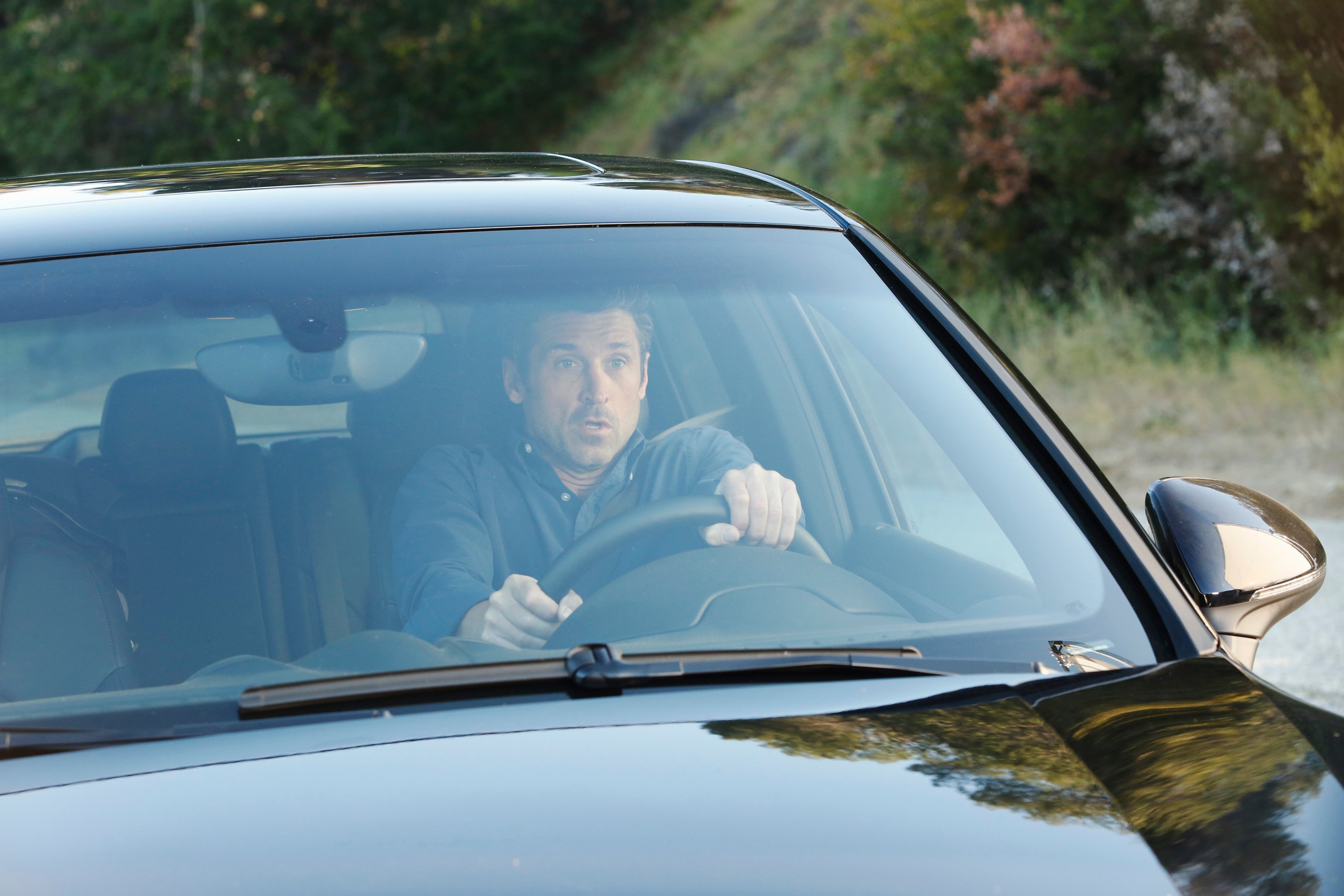 Patrick Dempsey during a scene of 'Grey's Anatomy' as Derek Shepherd.