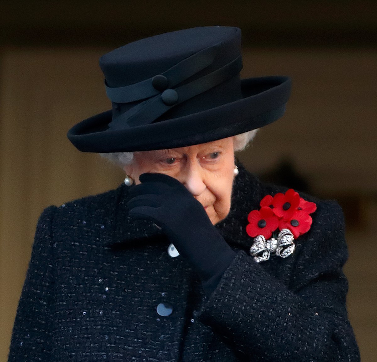 ueen Elizabeth II attends the annual Remembrance Sunday service