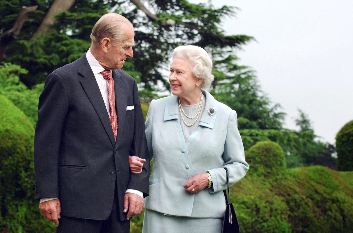 Queen Elizabeth gazes at her husband Prince Philip