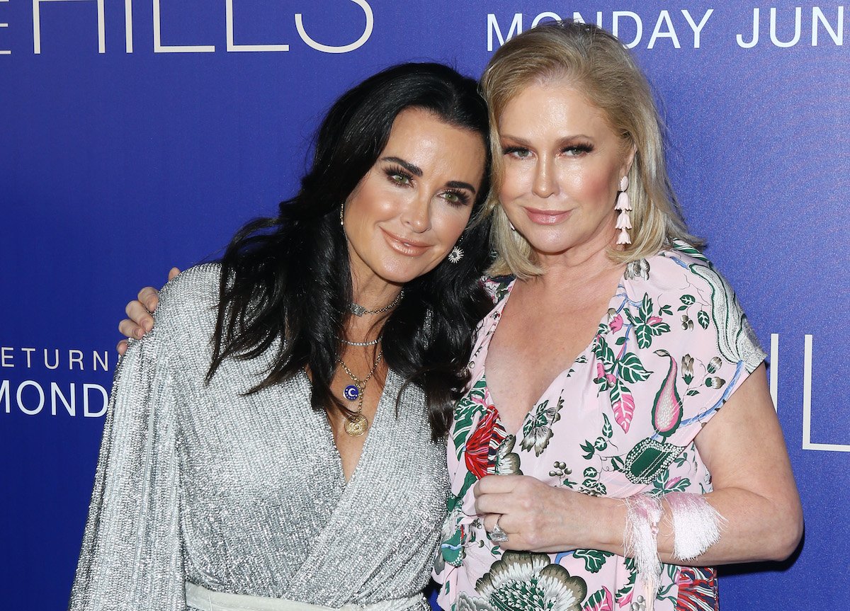 Kyle Richards and Kathy Hilton attend a gala in 2019