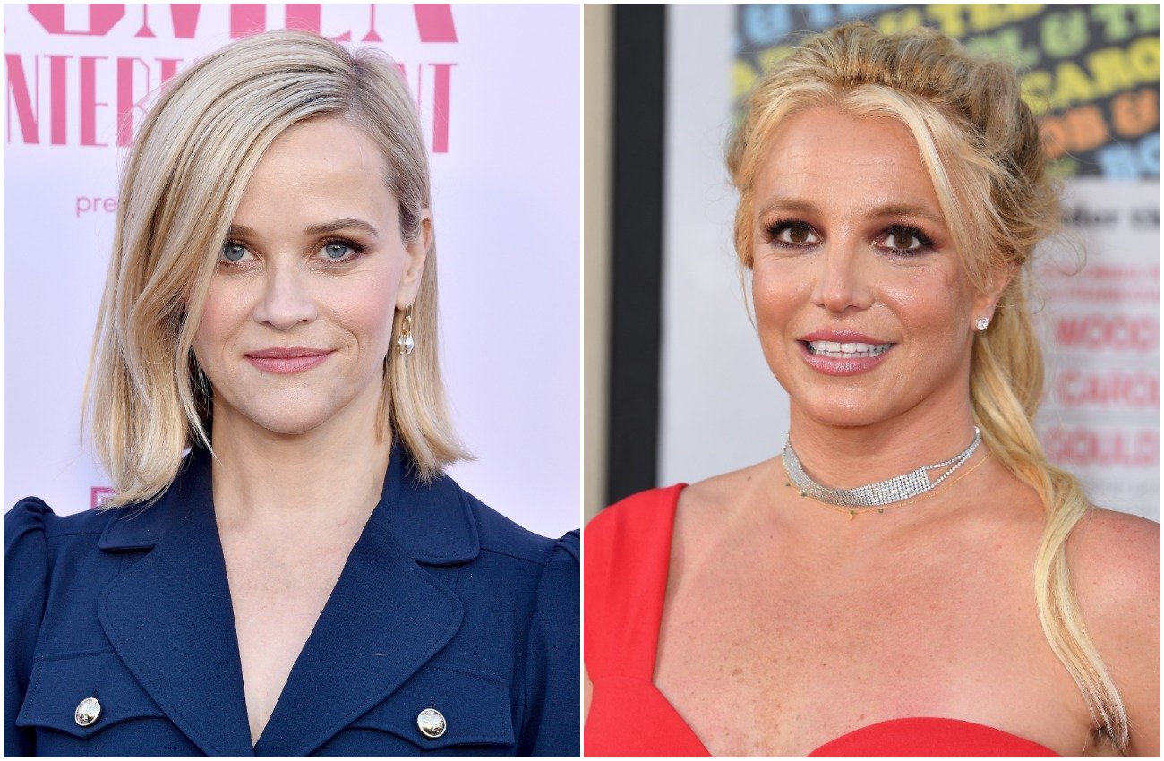 Photos of Reese Witherspoon and Britney Spears side by side