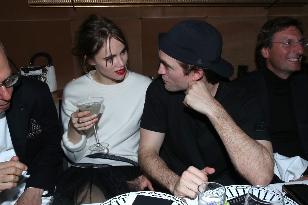 Suki Waterhouse and Robert Pattinson attend the Dior Perfume Dinner, as part of Paris Fashion Week, at Caviar Kaspia on January 17, 2020