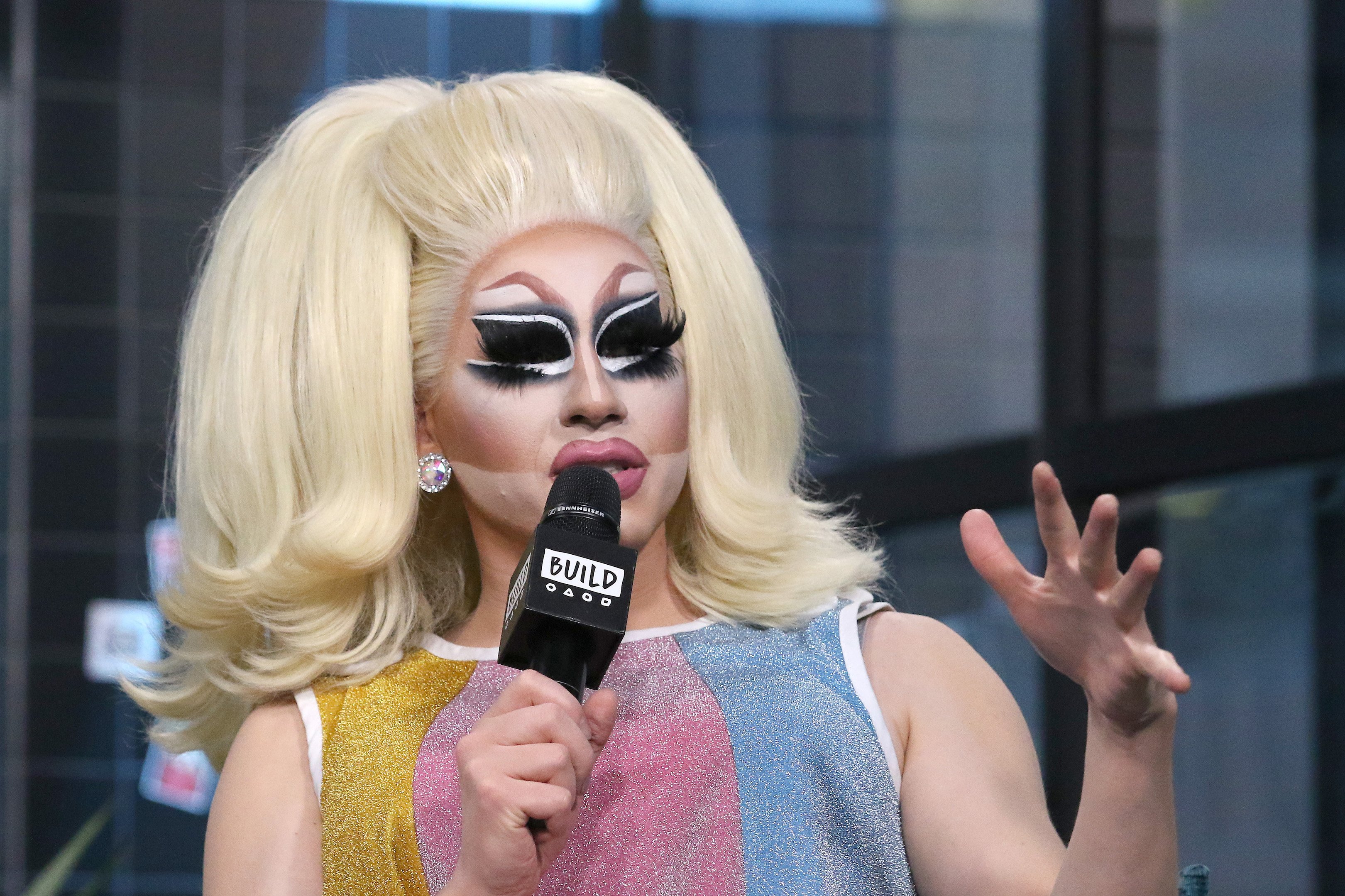 Drag queen, Trixie Mattel, attends the Build Series to discuss 'Barbara'