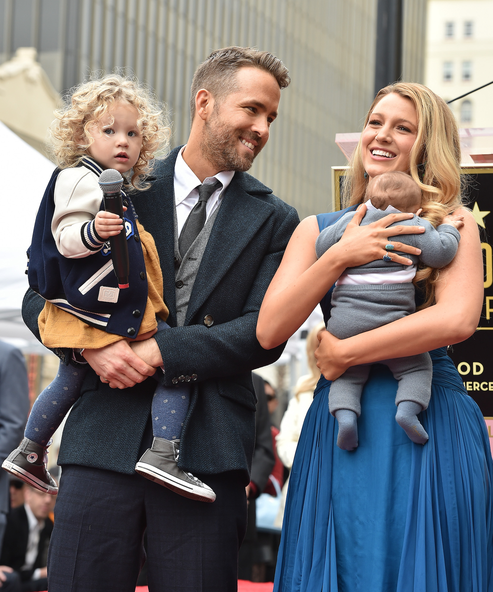 Ryan Reynolds, Blake Lively, and their children