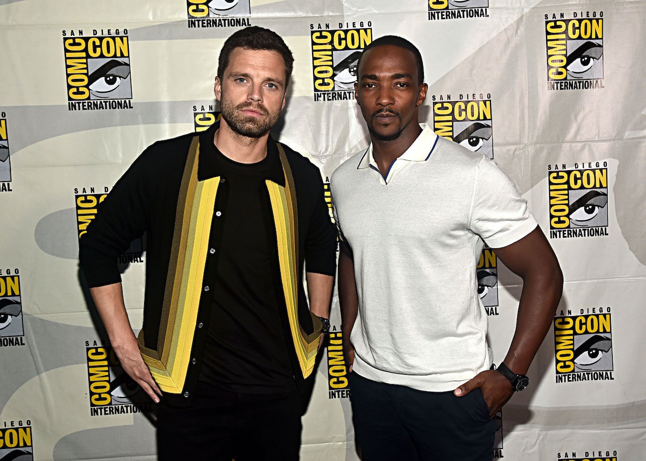 Sebastian Stan and Anthony Mackie at Comic Con
