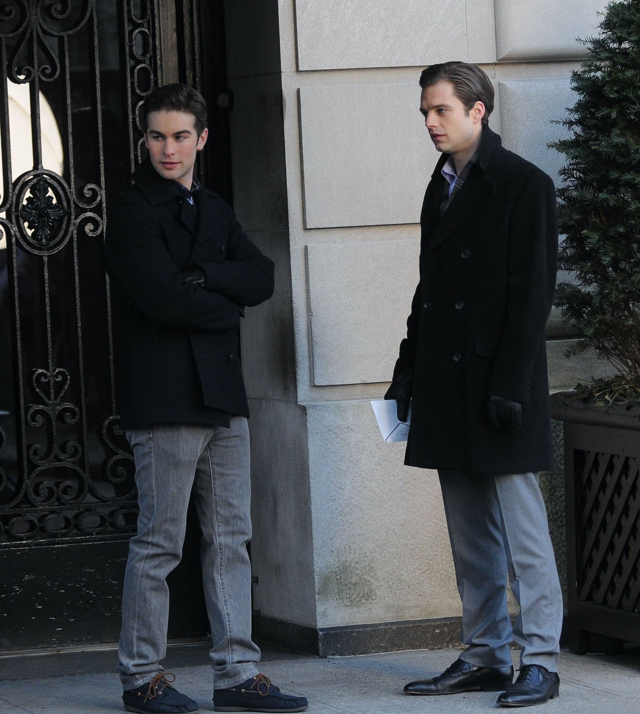 Sebastian Stan and Chace Crawford in Gossip Girl