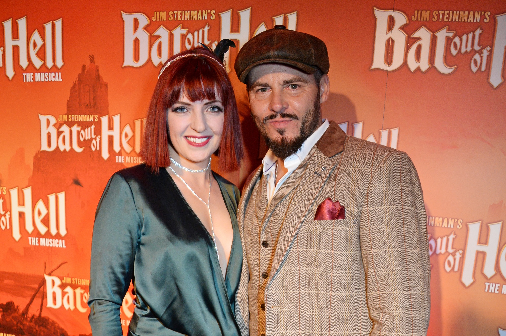 Sharon Sexton and Rob Fowler on the red carpet for Bat Out of Hell: The Musical