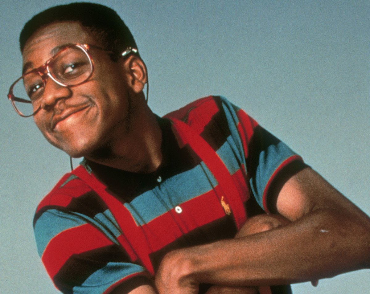 American actor Jaleel White, who stars as Steve Urkel in the television series 'Family Matters', circa 1990.