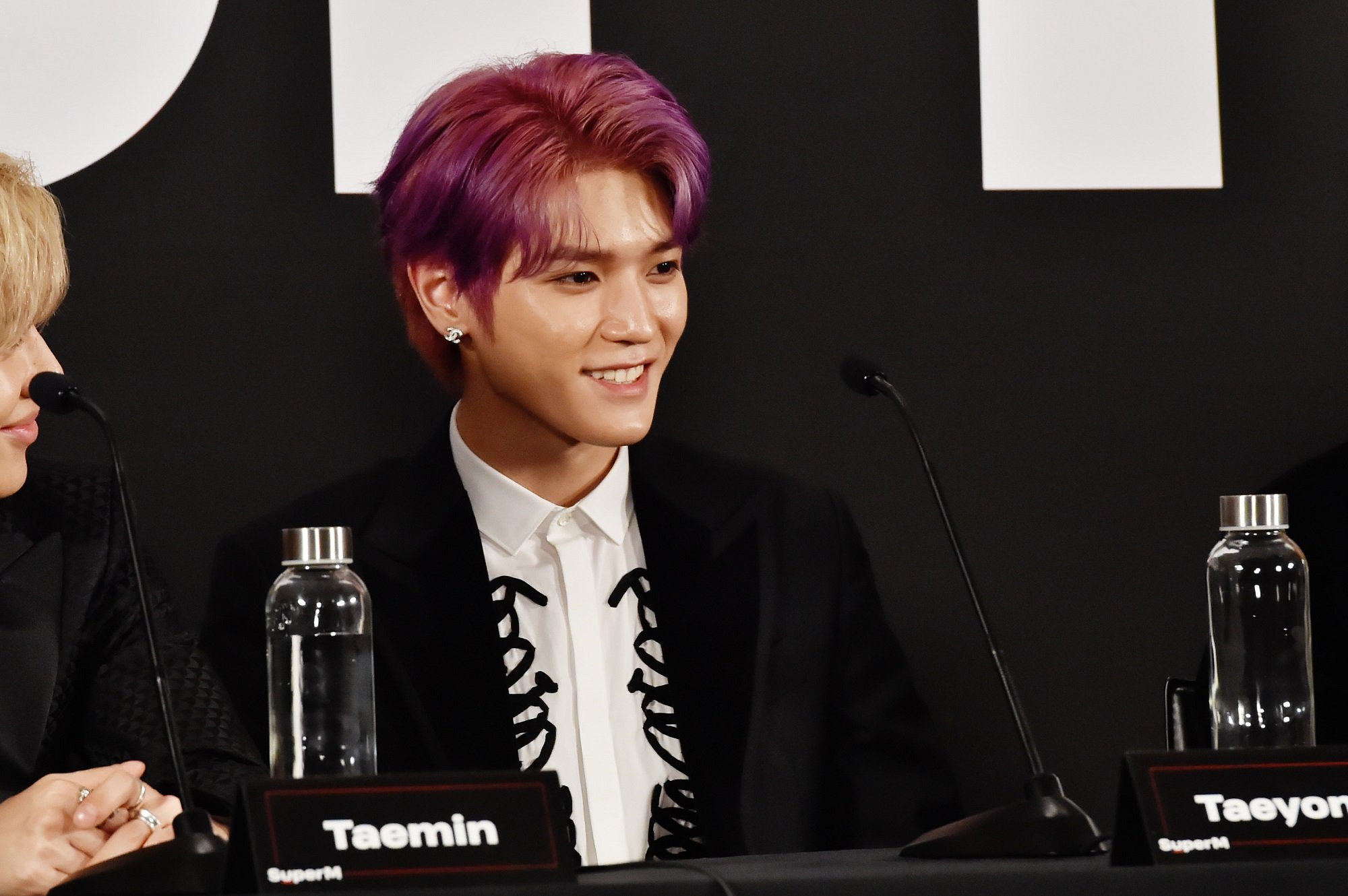 Taeyong during the SuperM Premiere Event Live From Capitol Records in 2019