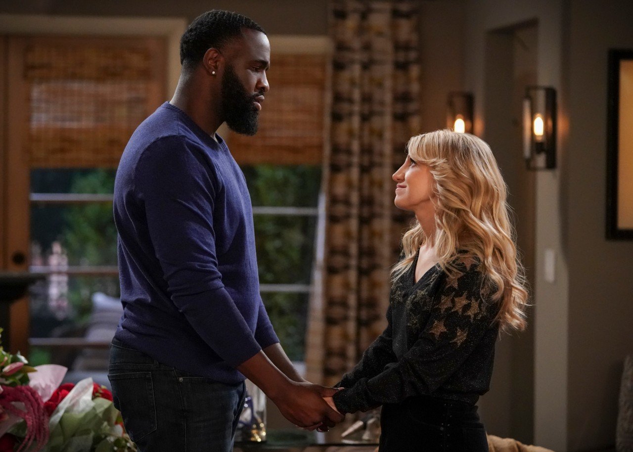 Terrence Terrell and Annaleigh Ashford on 'B Positive' | Michael Yarish/CBS via Getty Images