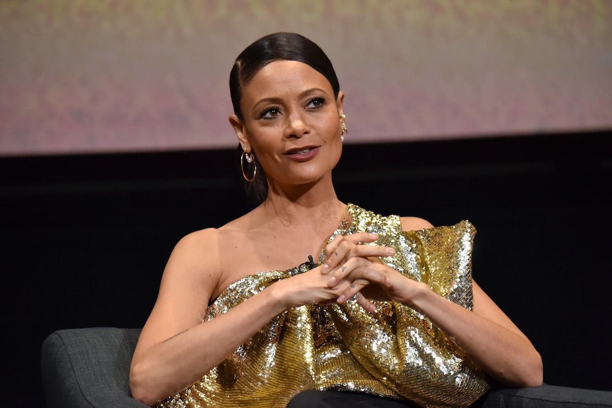 Thandiwe Newton speaks onstage during the screening and panel discussion of the HBO drama series 'Westworld' at Wolf Theatre in North Hollywood, California, on March 6, 2020