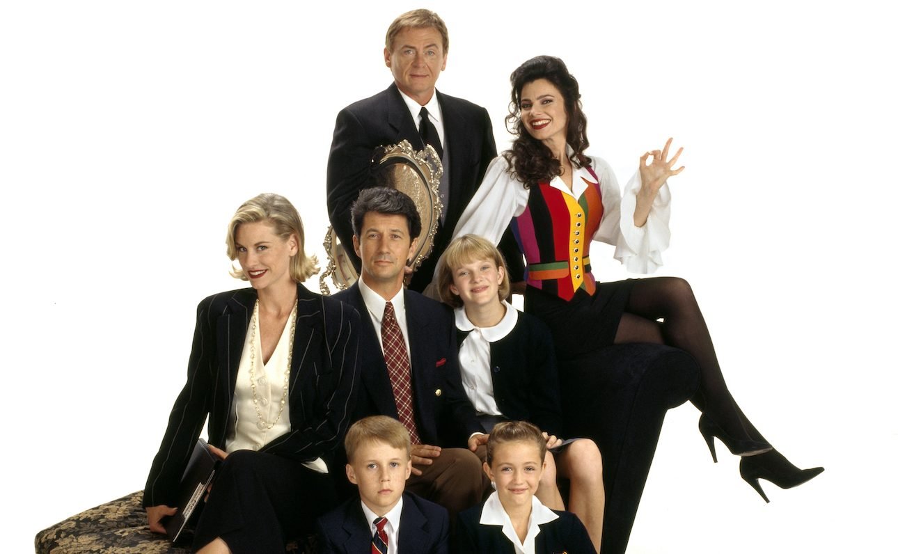 The cast of 'The Nanny' poses for a promotional photo