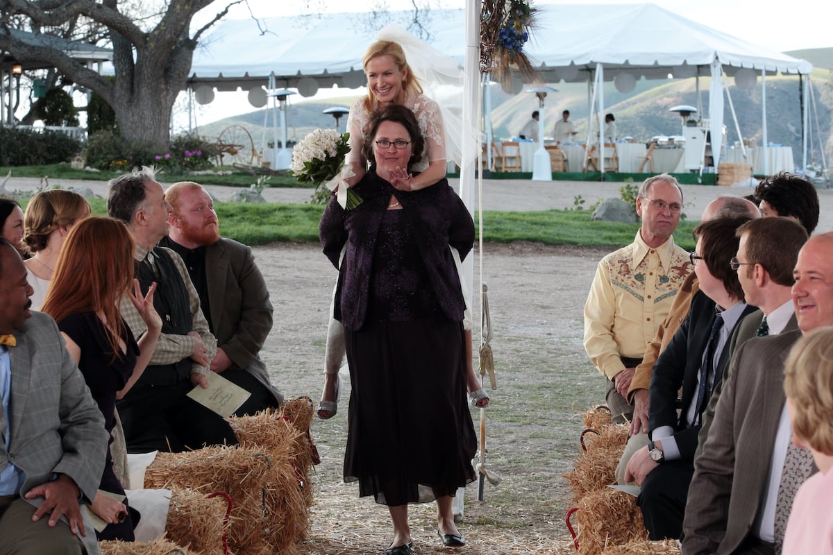 Angela Kinsey and Phyllis Smith in 'The Office' finale