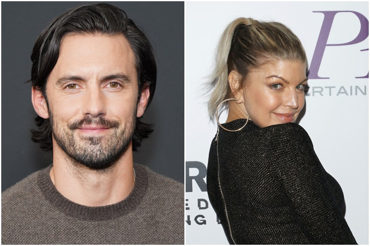 A side by side image of 'This Is Us' star Milo Ventimiglia and Fergie