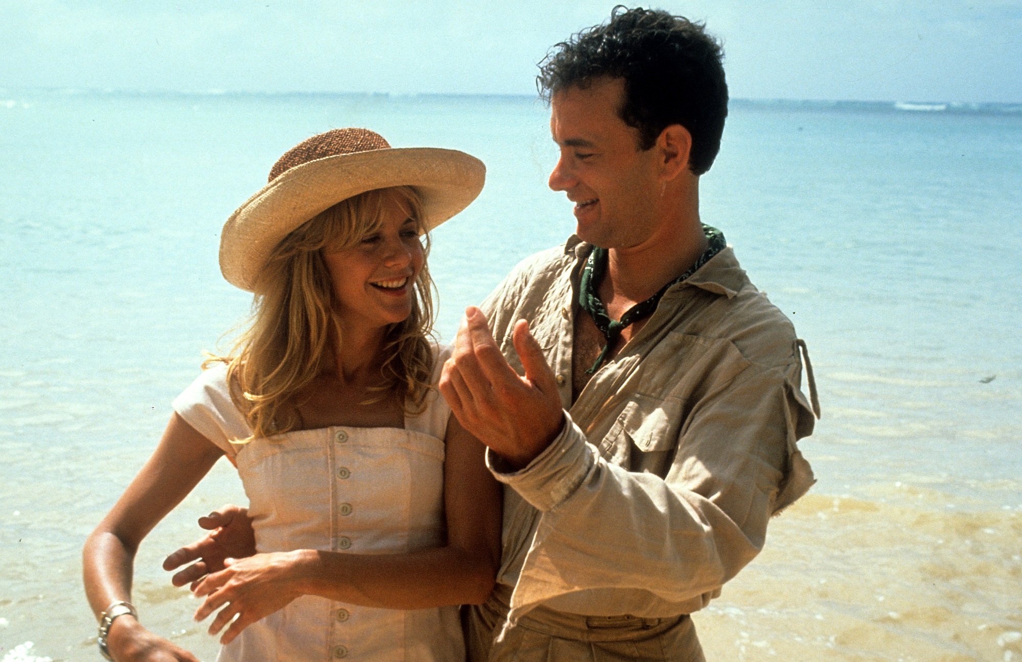 Tom Hanks and Meg Ryan on the Beacch